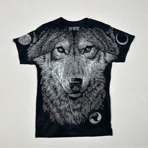 Liquid Blue Wolf Tee